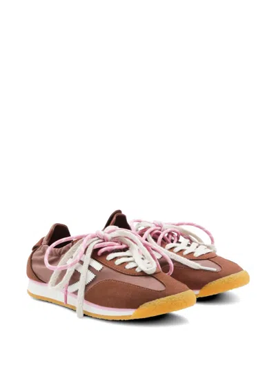 Puraai Logo-detail Sneakers In Brown
