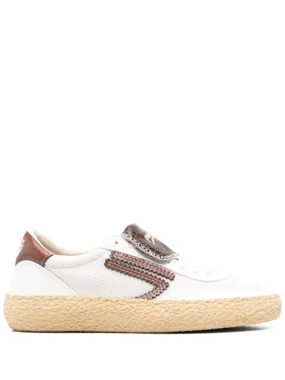 Puraai Logo-embroidered Sneakers In White