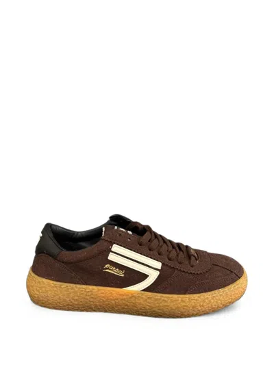 Puraai Logo-print Low-top Sneakers In Brown