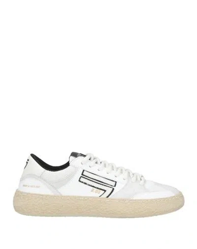 Puraai Man Sneakers White Size 7 Recycled Polyester, Polyurethane, Organic Cotton