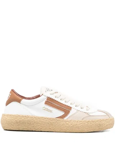 Puraai Panelled Sneakers In White