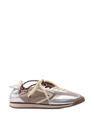 Puraai Panther Metallic Sneakers In Neutral