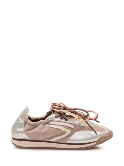 Puraai Panther Velvet Sneakers In Neutral