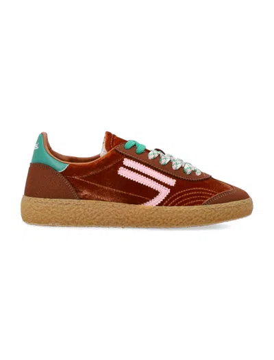 Puraai Retro Velvet Lace-up Sneakers In Transparent