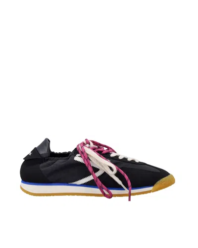 Puraai Contemporary Vegan Lace-up Sneaker In Black