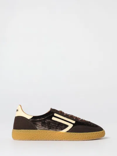 Puraai Stripe-detail Trainers In Brown