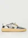 Puraai 4.05 Polly Cocco Silver Sneaker In Silver