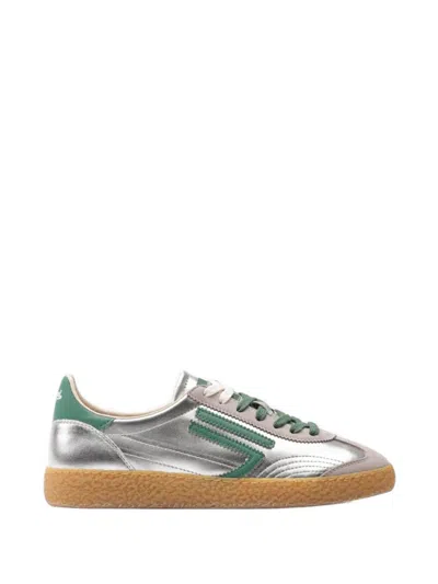 Puraai Xs Metallic-effect Sneakers In Silver