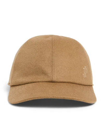 Purdey Cashmere Embroidered Baseball Cap
