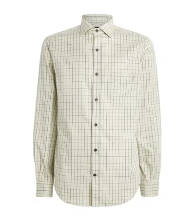 Purdey Cotton Tattersall Shooting Shirt In Multi