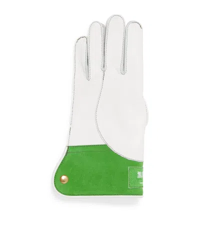 Purdey Deerskin Suede Saudi Arabia Falconry Glove In White