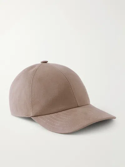 Purdey Logo-embroidered Cotton-twill Baseball Cap In Pink