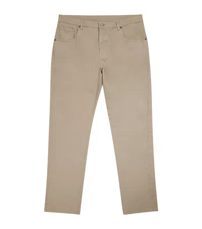 Purdey Stretch-cotton Chinos In Brown