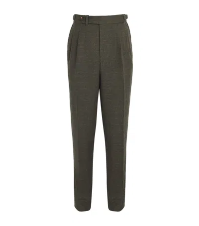 Purdey Wool-blend Technical Tweed Sporting Trousers In Brown