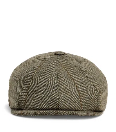 Purdey Wool-blend Bakerboy Cap