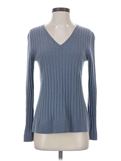 Pre-owned Pure Amici Cashmere Pullover Sweater In Blue