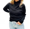 Pure Amici Envelope Sweater In Black