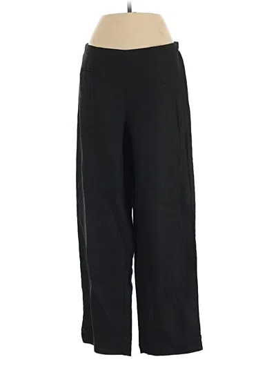 Pre-owned Pure Amici Linen Pants In Black