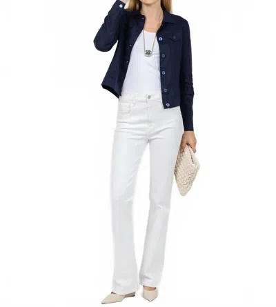Pure Amici Lumila Linen Jacket In Navy In Blue