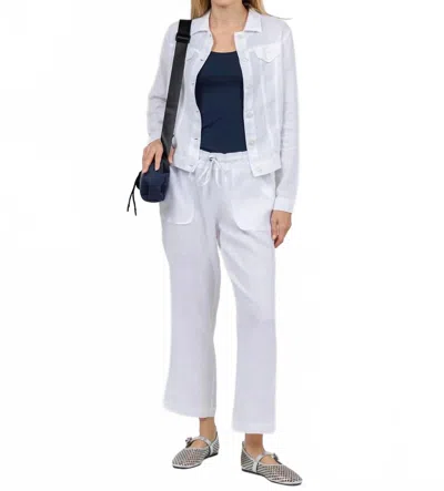 Pure Amici Lumila Linen Pants In White