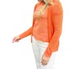 Pure Amici Tangerine Zip Hoodie In Orange