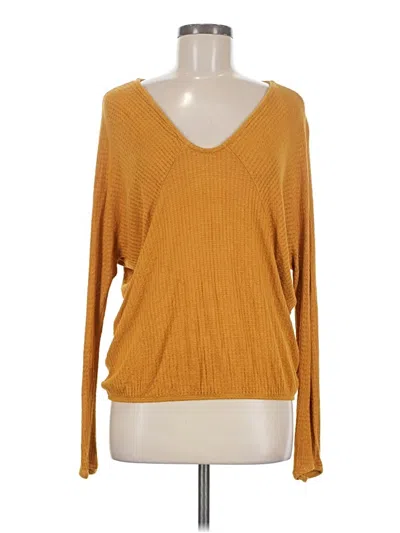 Pre-owned Pure And Good 3/4 Sleeve T-shirt In Gold