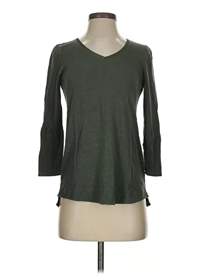 Pre-owned Pure And Good 3/4 Sleeve T-shirt In Green
