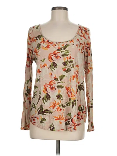 Pre-owned Pure And Good Long Sleeve Blouse In Tan