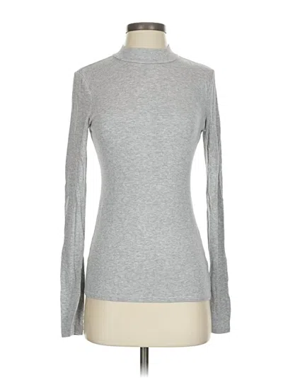 Pre-owned Pure And Good Long Sleeve Top Gray Turtleneck Tops