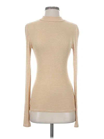 Pre-owned Pure And Good Long Sleeve Turtleneck In Brown
