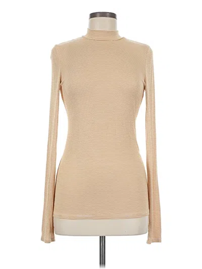 Pre-owned Pure And Good Long Sleeve Turtleneck In Brown