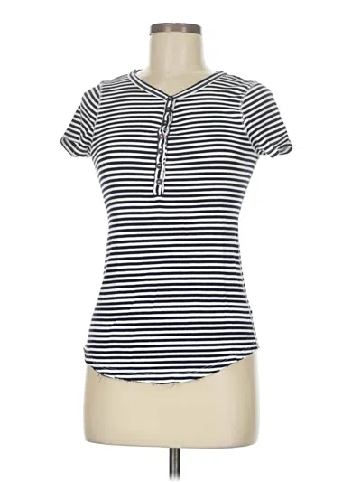 Pre-owned Pure And Good Short Sleeve Henley Shirt In White