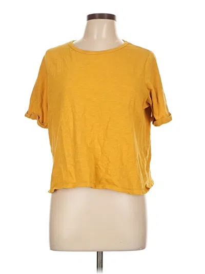 Pre-owned Pure And Good Short Sleeve T-shirt In Yellow