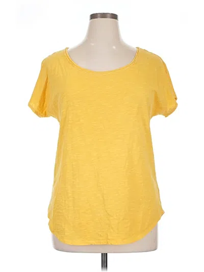 Pre-owned Pure And Good Short Sleeve T-shirt In Yellow