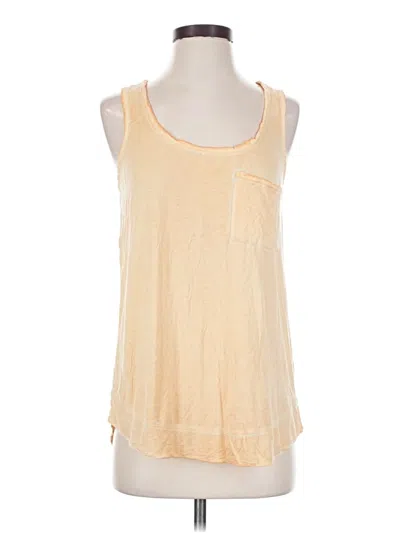 Pre-owned Pure And Good Sleeveless Top Yellow Scoop Neck Tops
