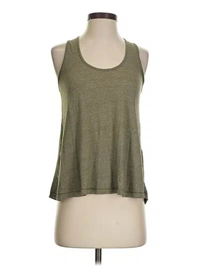 Pre-owned Pure And Good Tank Top Green Halter Neckline Tops