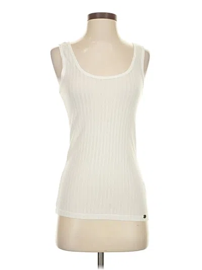 Pre-owned Pure And Good Tank Top Ivory Strapless Neckline Tops In White