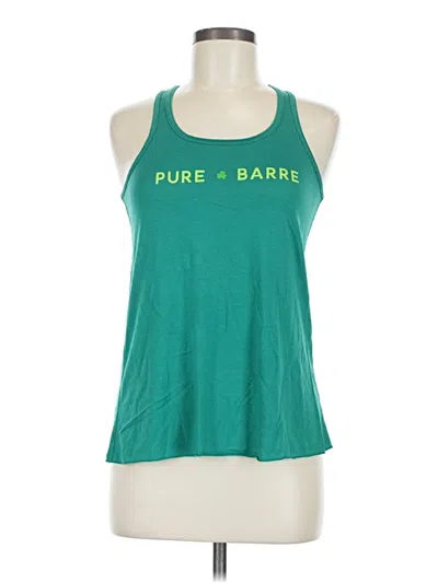 Pre-owned Pure Barre Active Tank Top In Green