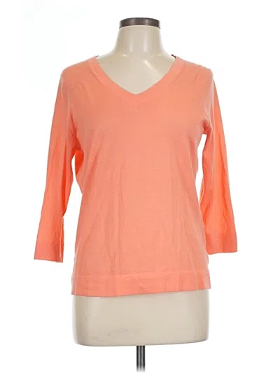 Pre-owned Pure Collection 3/4 Sleeve T-shirt In Orange