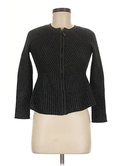 Pre-owned Pure Collection Cardigan Sweater In Black
