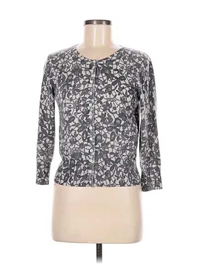 Pre-owned Pure Collection Cardigan Sweater In Gray