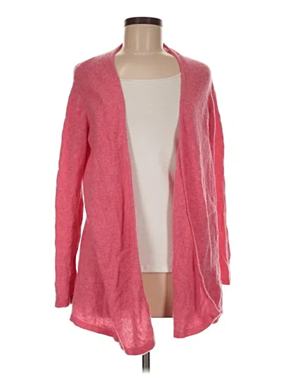 Pre-owned Pure Collection Cashmere Cardigan Sweater In Pink