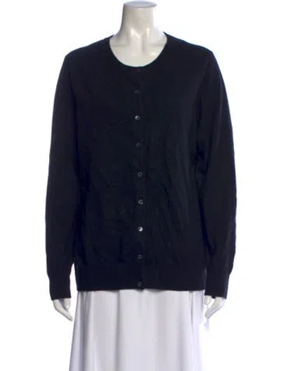 Pre-owned Pure Collection Cashmere Crew Neck Sweater In Black
