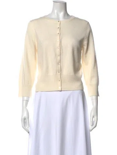 Pre-owned Pure Collection Cashmere Crew Neck Sweater In Neutral