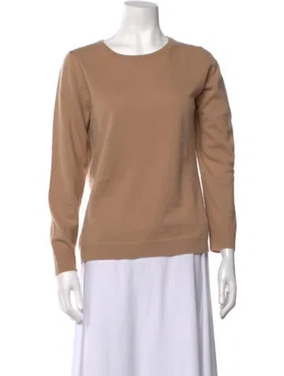 Pre-owned Pure Collection Cashmere Crew Neck Sweater In Neutrals