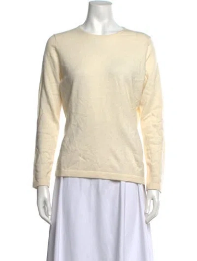 Pre-owned Pure Collection Cashmere Crew Neck Sweater In Neutrals