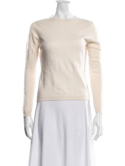 Pre-owned Pure Collection Cashmere Crew Neck Sweater In Neutrals