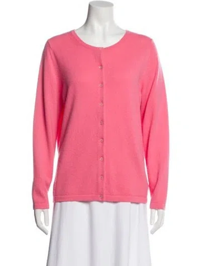 Pre-owned Pure Collection Cashmere Crew Neck Sweater In Pink