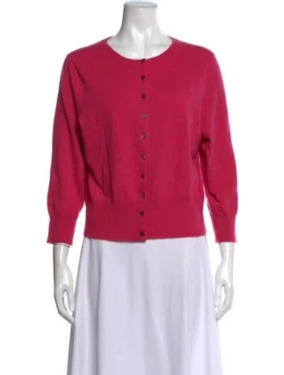 Pre-owned Pure Collection Cashmere Crew Neck Sweater In Pink