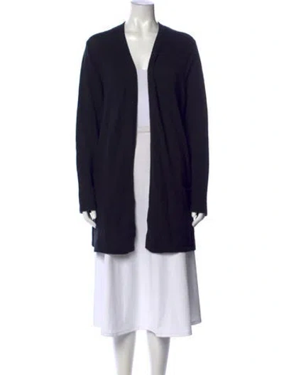 Pre-owned Pure Collection Cashmere Open Front Sweater In Multi